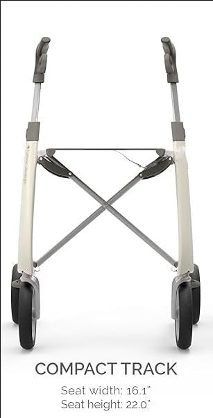 Carbon Ultralight Rollator - World's Lightest Carbon Rollator - Only 10.6 lbs/for Indoor and Outdoor Use/Foldable and Easy to Travel