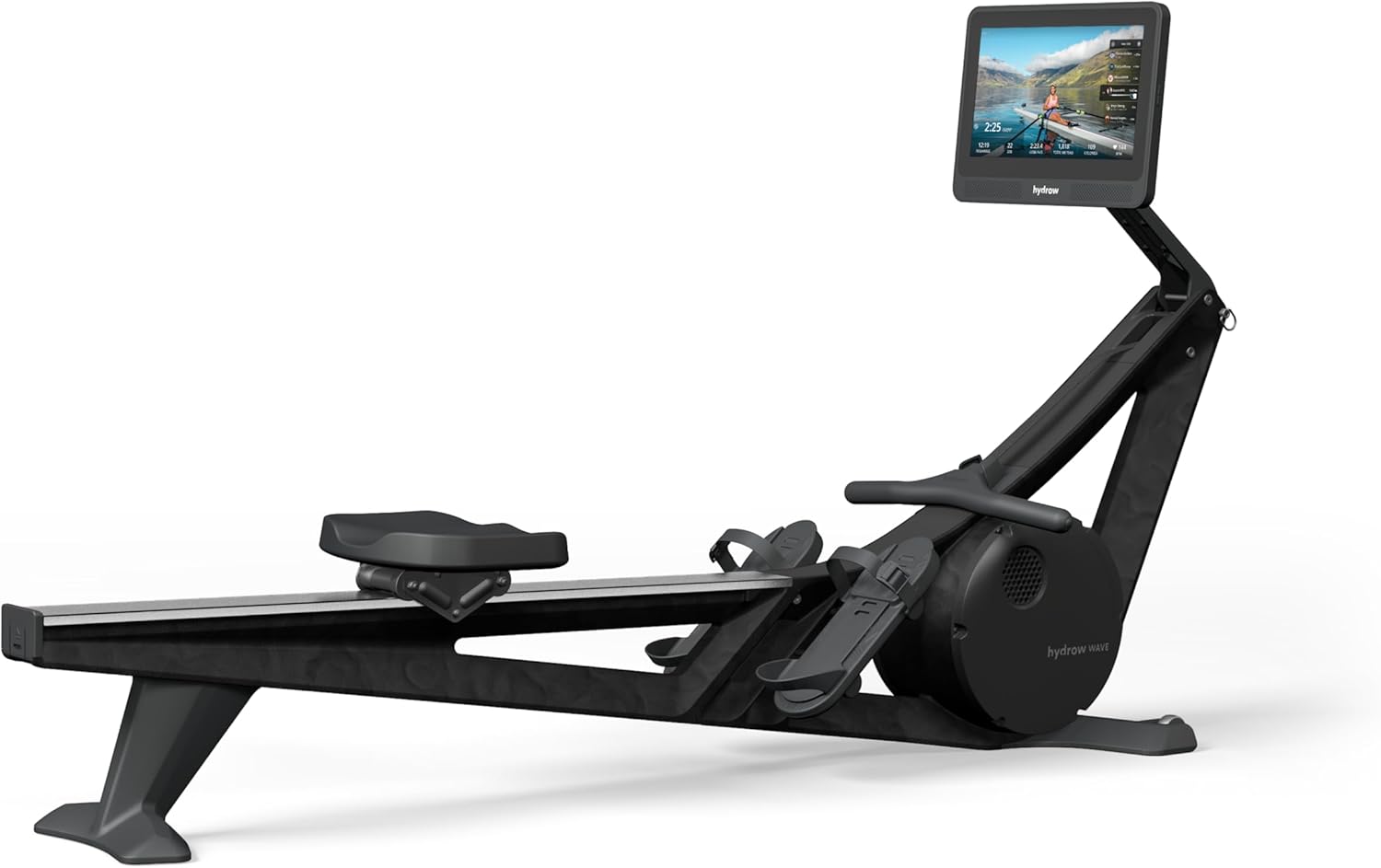 Wave Rowing Machine with 16" HD Touchscreen & Speakers - Foldable | Live Home Workouts, Subscription Required