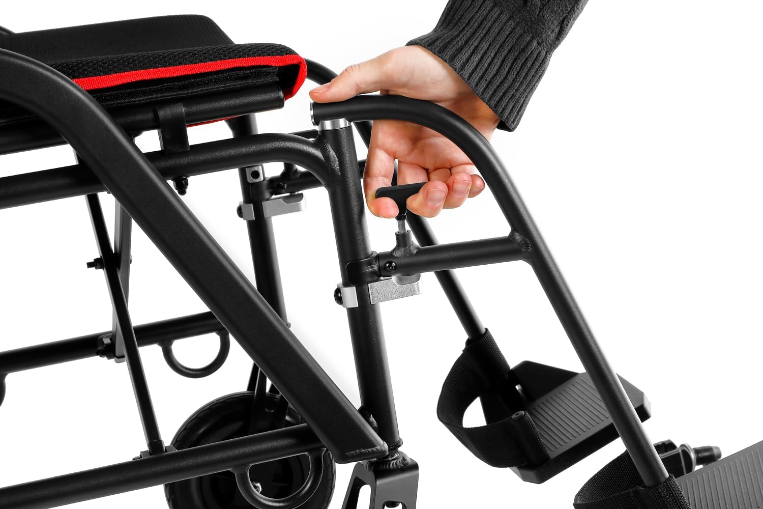 Lightweight 30lbs Foldable Sturdy Dual Motorized Powerful Magnesium Electric Wheelchair(Airplane Ready)