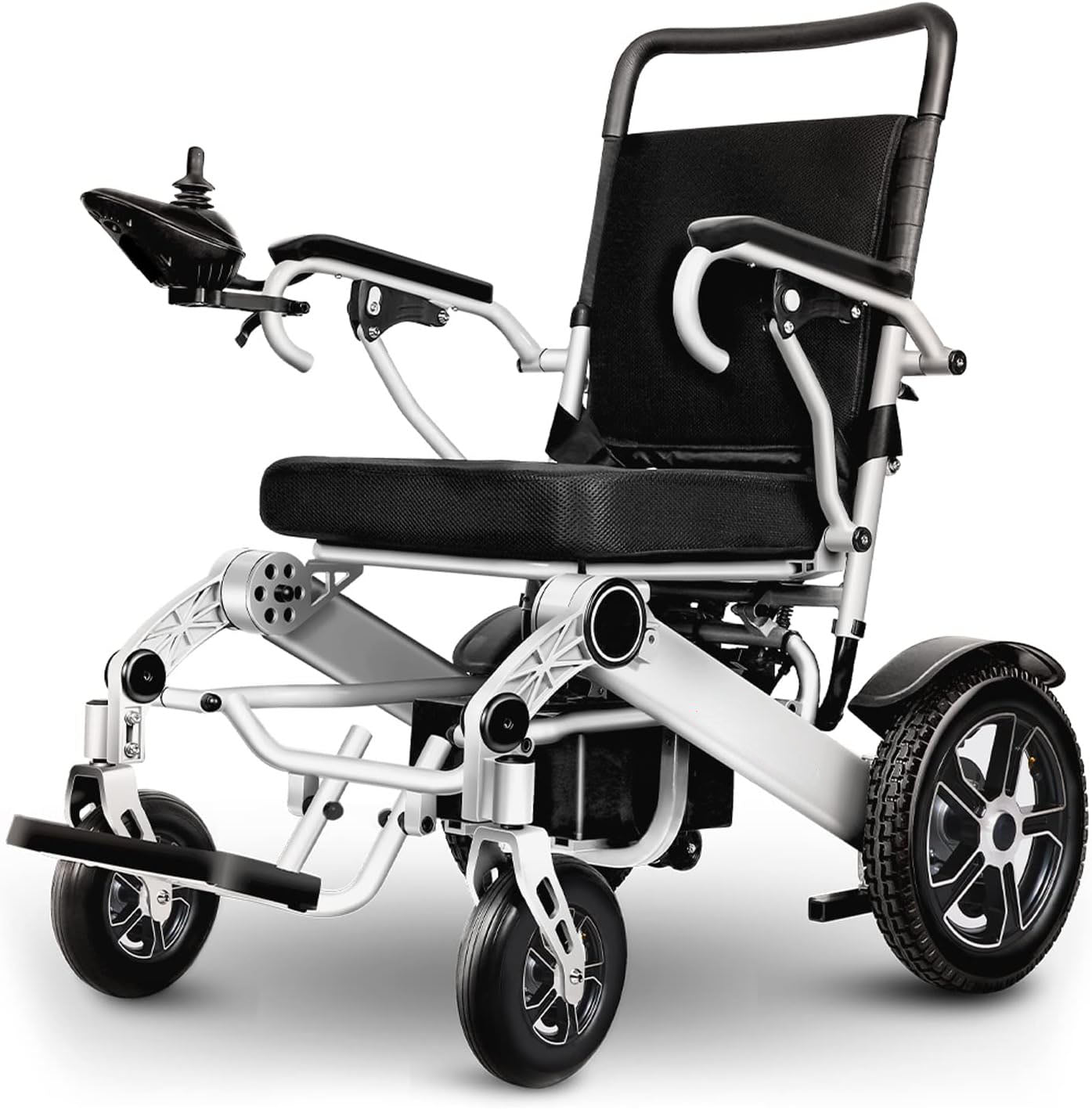30 Miles Long Travel Range, Electric Wheelchair for Adults Power Wheelchairs Lightweight Foldable All Terrain Motorized Wheelchair for Seniors Compact Portable Airline Approved