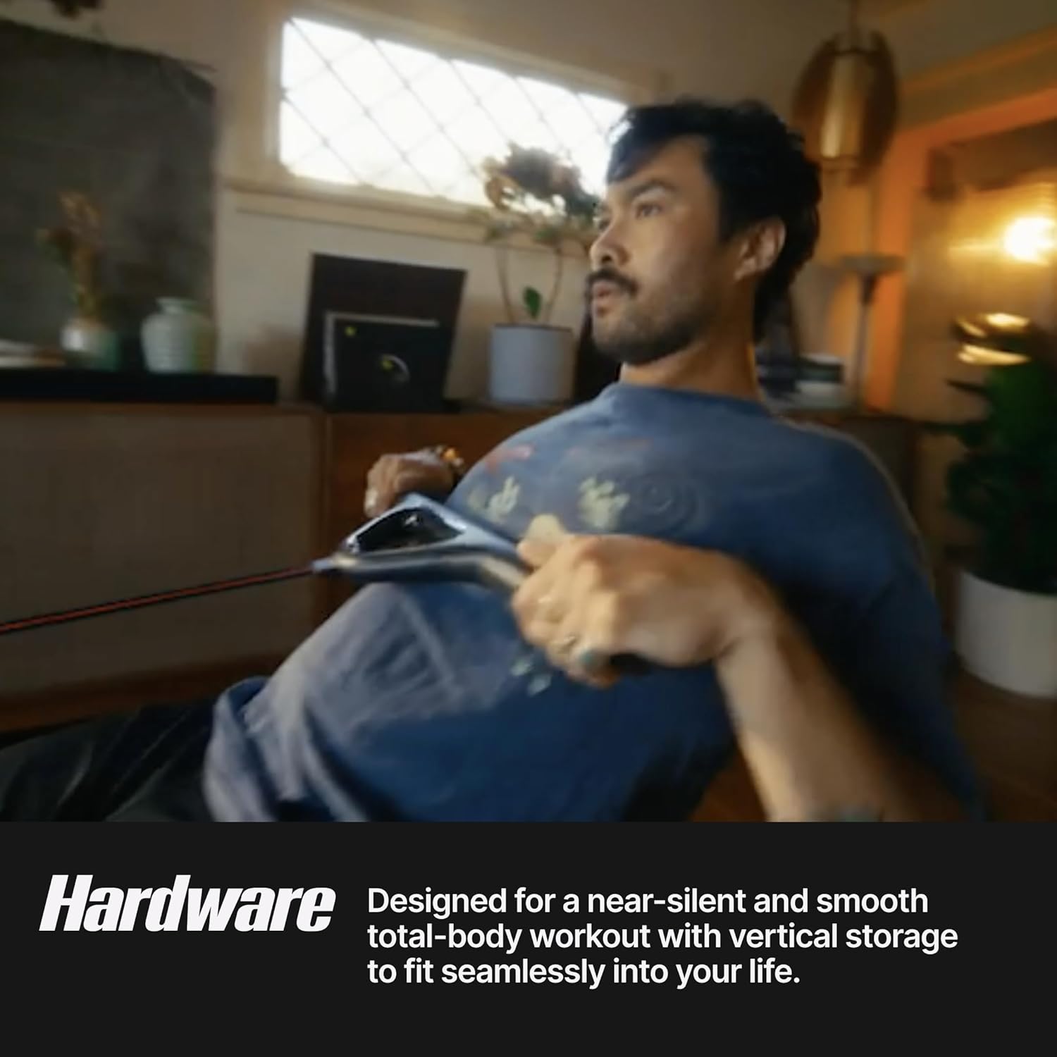 Rowing Machine with 24” HD, Swiveling Touchscreen