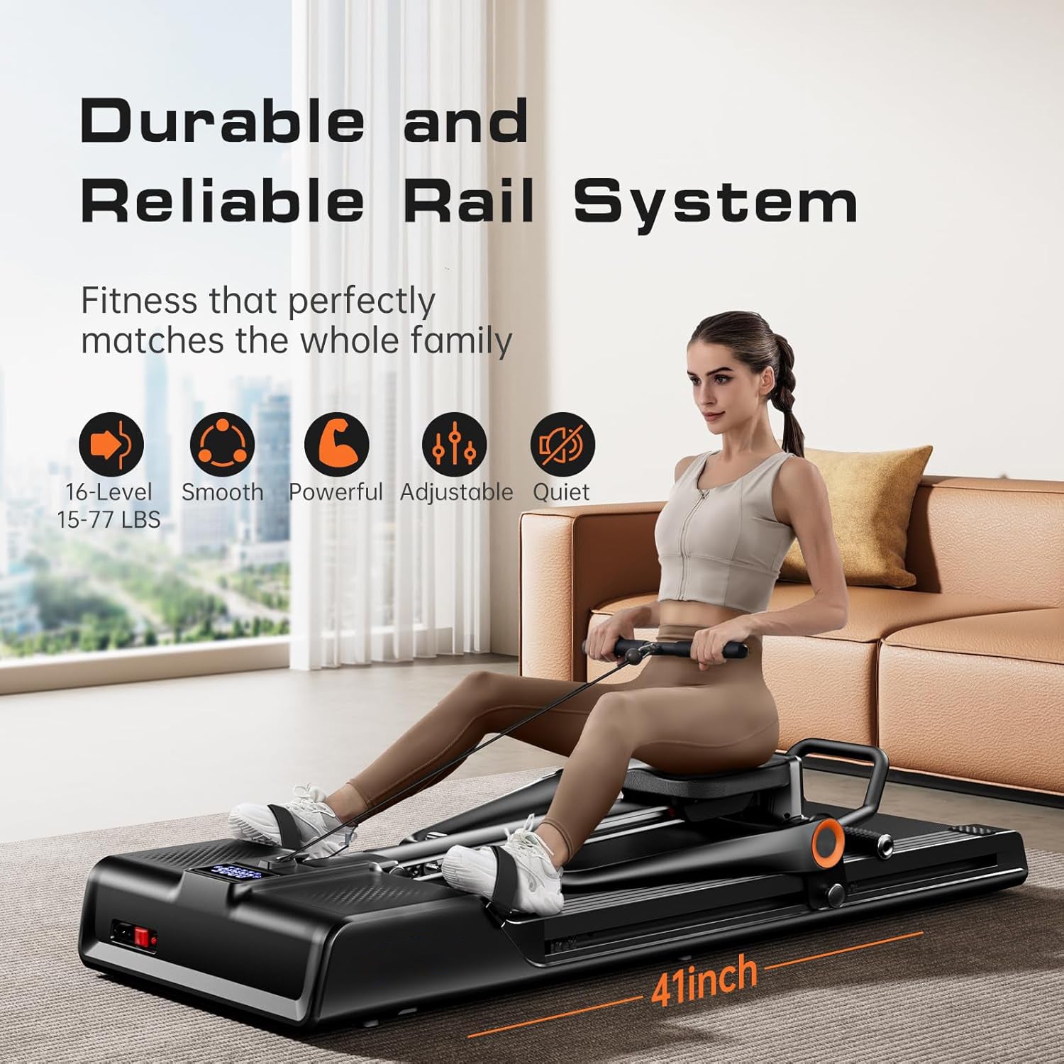 Foldable Treadmill for Home Use with 0.6-8.7 MPH Speed, 320 LBS Capacity & 3.0 HP Quiet Brushless - Portable Compact Running