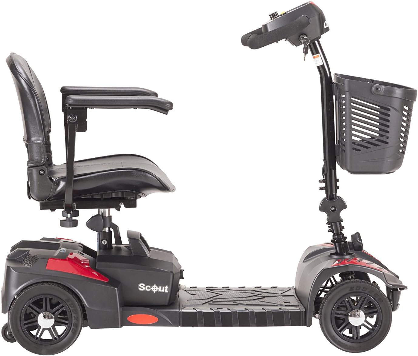 Medical Scout Compact Travel Power Scooter, 4 Wheel Mobility Scooters