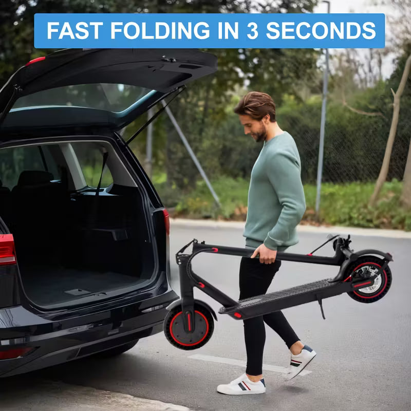 8.5 Inch Foldable Electric Scooter for Adults with LED Display Motor Power Ranges