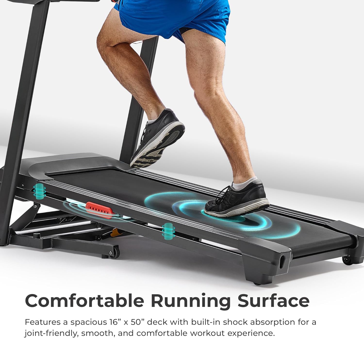 Smart WiFi Treadmills – Compact, Foldable, Portable, Under Desk & Incline Options (Manual & Auto), Brushless Motor, & Bluetooth App, LED Display, Shock Absorption