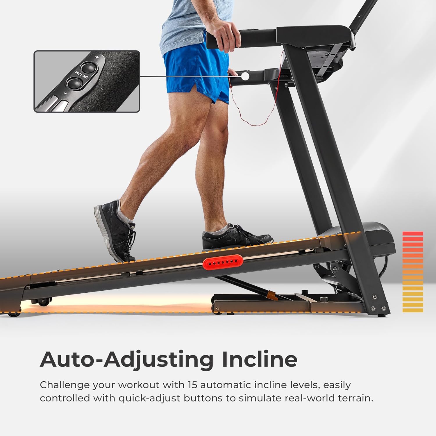 Smart WiFi Treadmills – Compact, Foldable, Portable, Under Desk & Incline Options (Manual & Auto), Brushless Motor, & Bluetooth App, LED Display, Shock Absorption