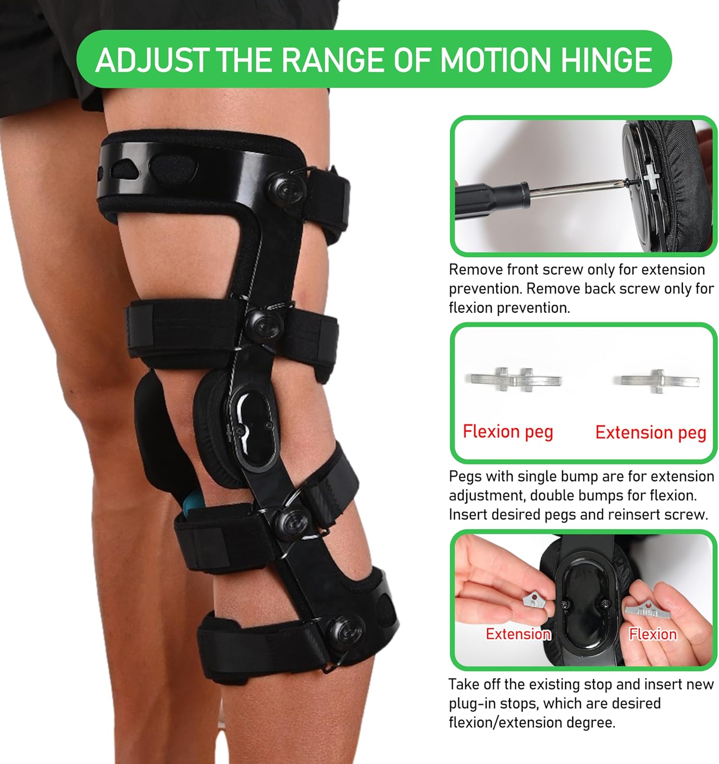 ACL Knee Brace for Ligament and Sports Injuries, Mild Osteoarthritis & for Preventive Protection from Knee Joint Pain and Degeneration