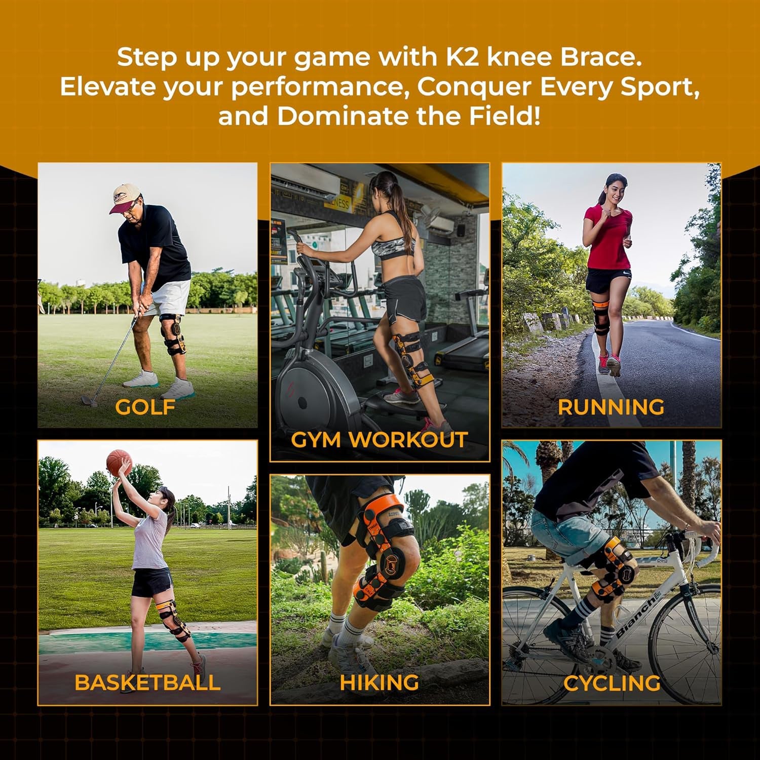 K2 Comfortline Hinged Knee Brace for Men & Women – Knee Support for ACL, MCL, LCL, PCL, Ligament and Sports Injuries