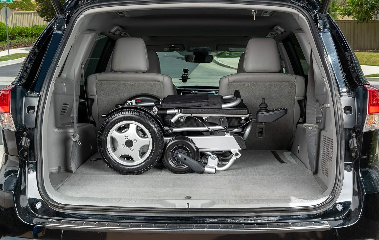 Porto Mobility Quattro Ultra 600W Motor Exclusive Lightweight Foldable Electric Wheelchair, Weatherproof, Stronger, Longer Range Super Horse Power, Dual Motor, All Terrain