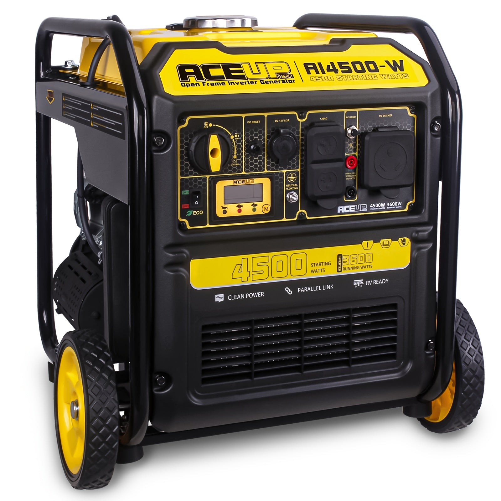 Aceup Energy 4500 Watt Gas Powered Generator, Inverter Portable Generator 223cc