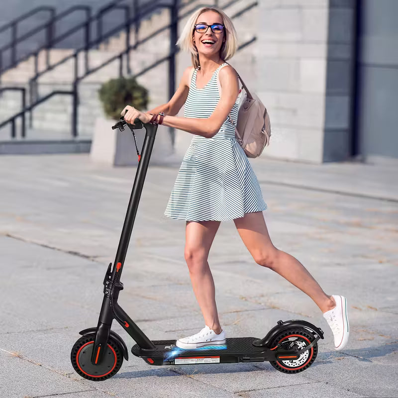 8.5inch Foldable Adult Electric Scooter with Front HeadlightsAnd LED Display Screen, Motor Power Range Of 350W