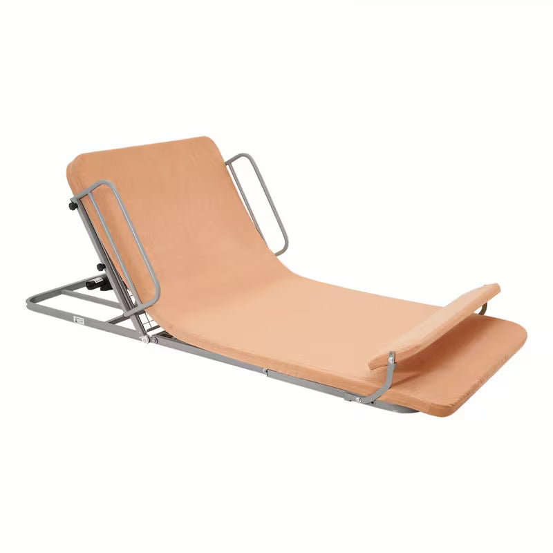 Lifting Backrest with Adjustable Rails&Footrest - No Installation, 2-70°Adjustable, 297 lbs Max Load, Ideal for Elderly & Limited Mobility Users, Adjustable Lifting Backrest, Bed Backrest