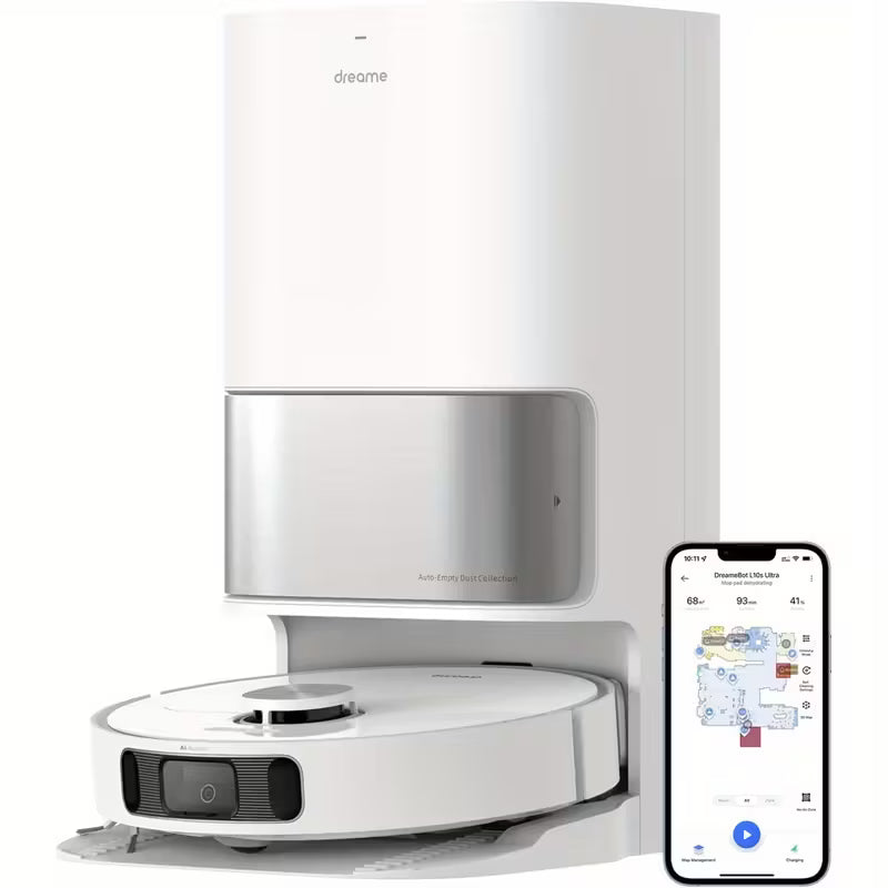 Refurbished DREAME L10s Ultra Smart Robot Vacuum And Mop Combo, Auto Mop Cleaning And Drying