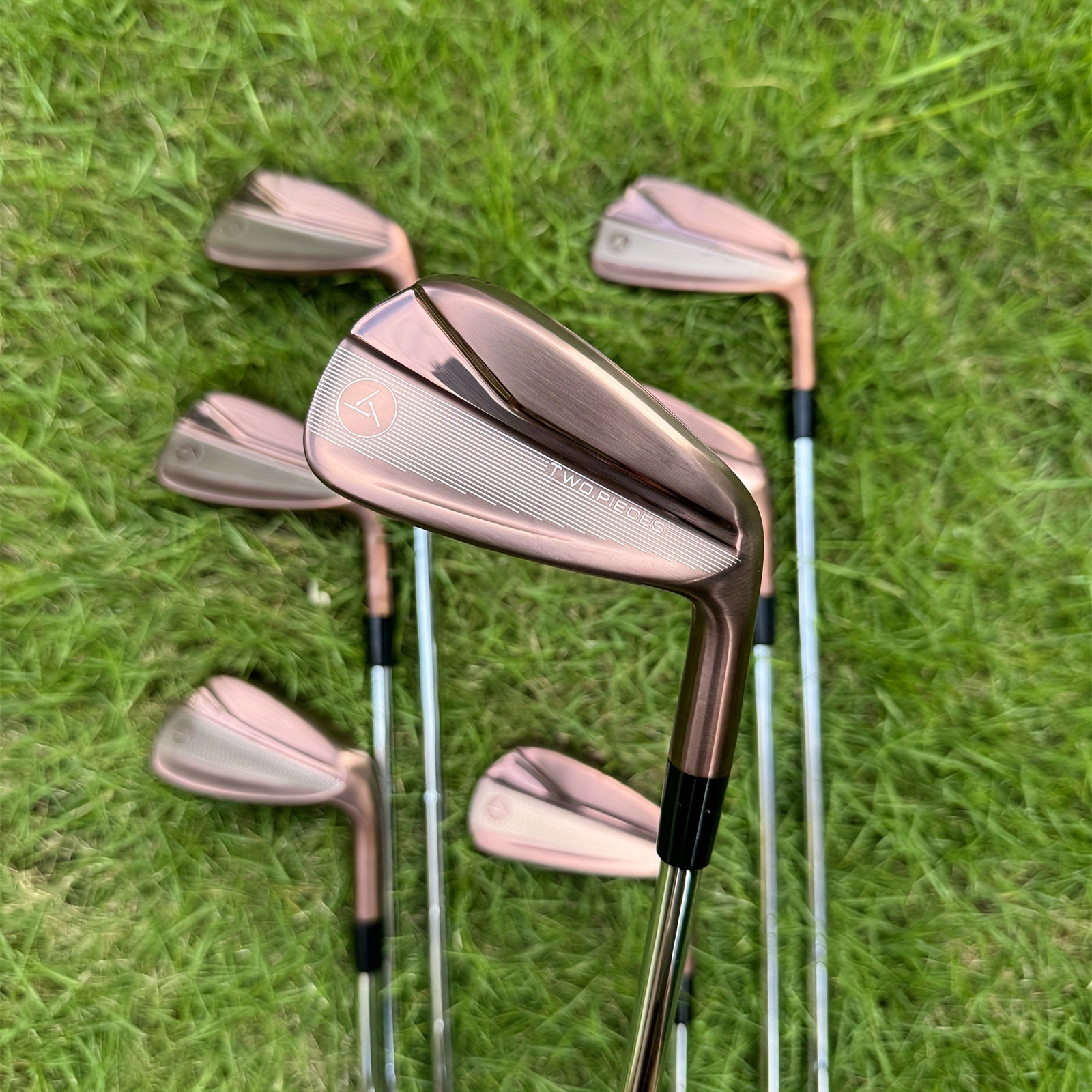 7pcs/Set S880 Golf Irons Black/Golden Forged Set 4 5 6 7 8 9 P with Stiff Flex Steel Shaft RH Golf Clubs