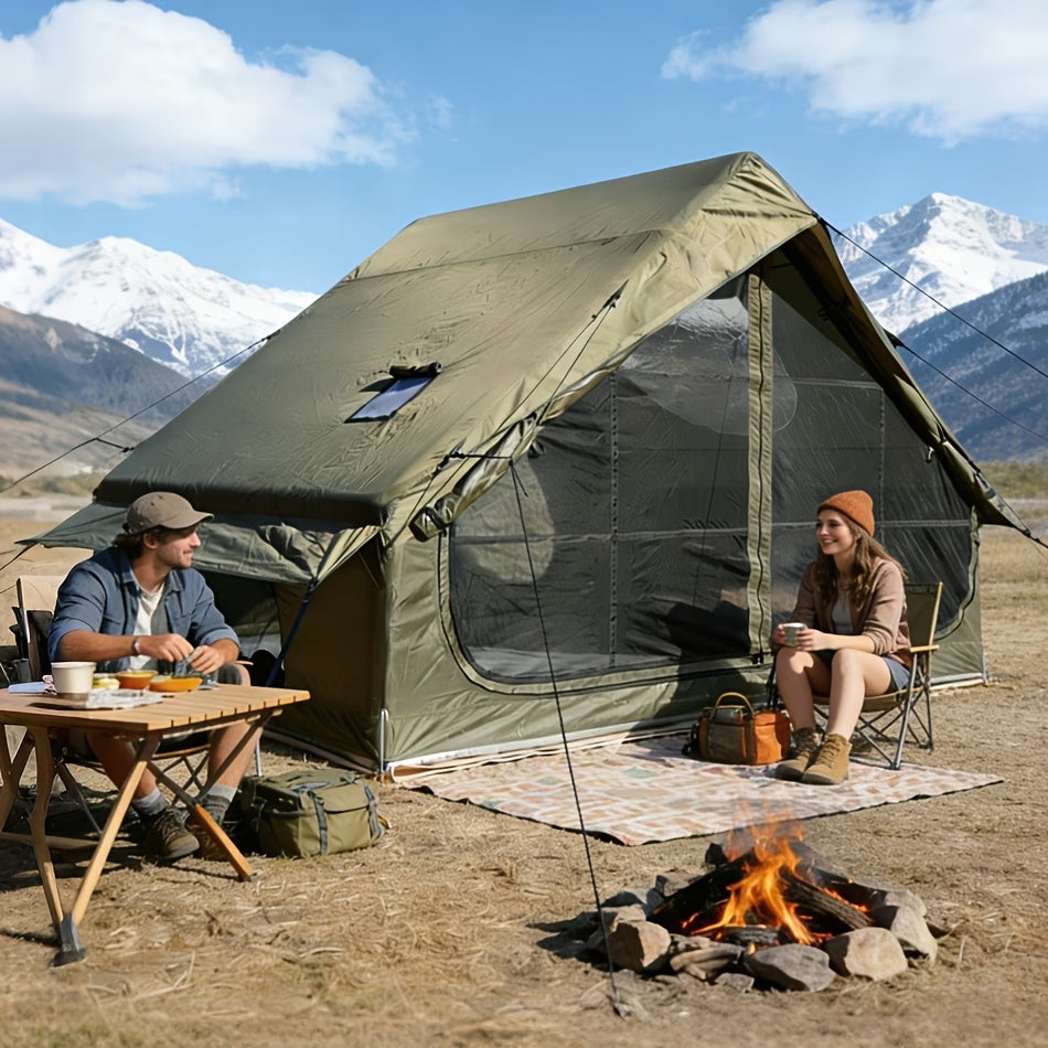nflatable Camping Tent for 4-6 Person,4 Season Camping Tent, Large Luxury Air Tent