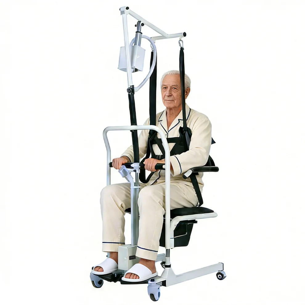 Electric Patient Lift Transfer Chair with Sling for Family Care
