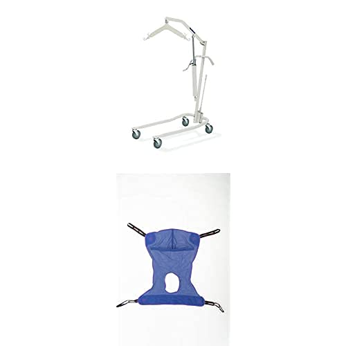 Lightweight Hydraulic Patient Lift, White, 450 lb. Weight Capacity, 9805P, Beige