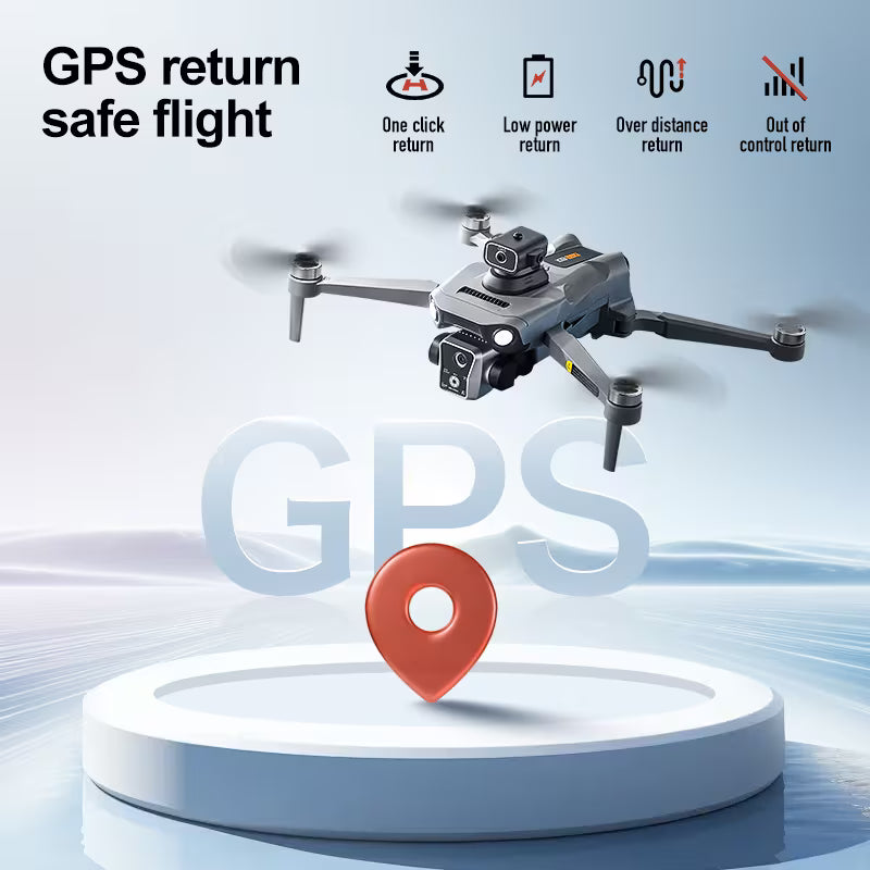 1200-meter Flight Range, 200-meter Flight Altitude, 4K Camera GPS Drone