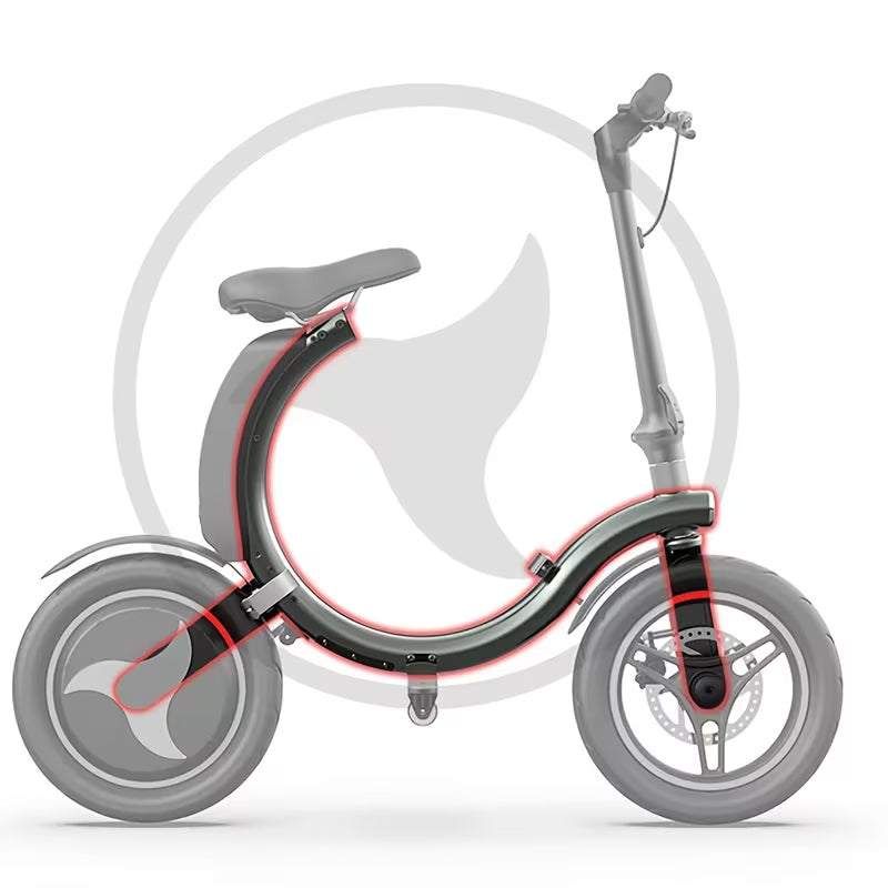350W Motor 10.4AH Lithium Battery Aluminum Alloy Foldable With Seat Type C Design 14-inch Electric Scooter LED Light 20km/h Rear Drive Front Disc Brake Commuter Home Suitable For Many Occasions Holiday Gifts