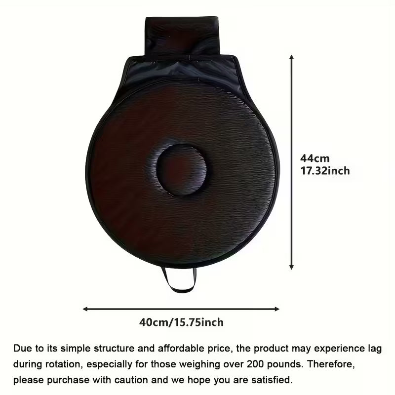 360° Rotating Car Seat Cushion - Sponge Filling, Anti-Slip Base, 360° Rotating Mechanism, Lightweight & Portable Design for Elderly, Pregnant Women