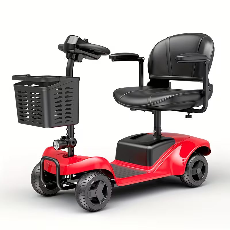 4-Wheel Electric Scooter with 380W Motor, 24V 12Ah Battery