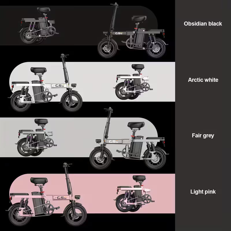 500W Electric Bike For Adults, 20MPH Full Shock Absorption Comfortable Riding, 48V8AH/10AH15AH/17.5AH, 10-35Miles Folding Ebike