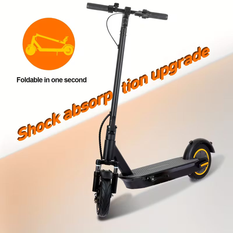 500W High Power Electric Scooter for Adults - 440.92LB Heavy Duty, 10" Inflatable Tires, 30-35KM Long Range, 36V15Ah & Dual Brake System, Foldable E-Scooter with Display, Rear-Wheel Drive, One-Click Start