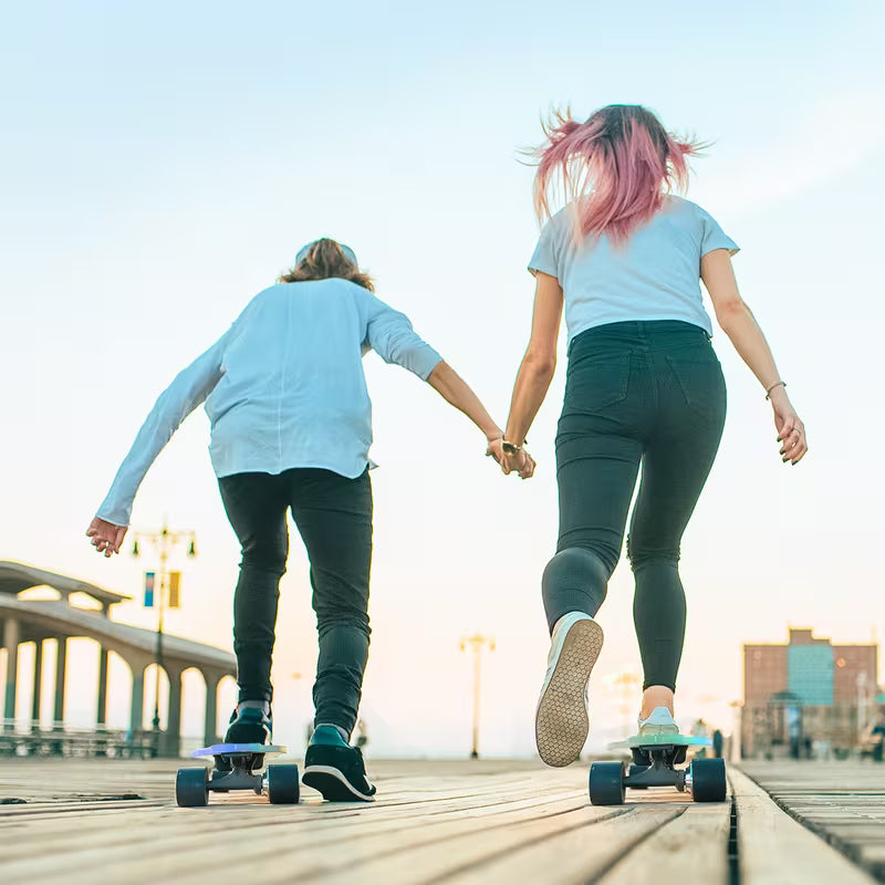 500W Powerful Electric Skateboard with Remote, Up to 12 Mph Max & 15 Miles Long Range, Electric Longboard for Adults ＆Teens Birthday Christmas Gifts