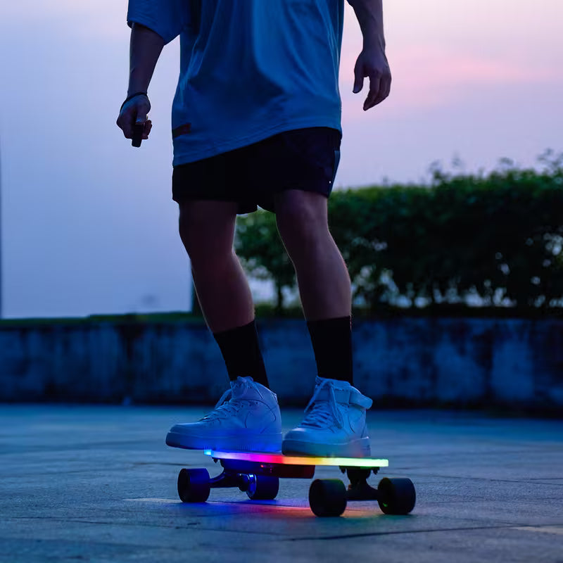 500W Powerful Electric Skateboard with Remote, Up to 12 Mph Max & 15 Miles Long Range, Electric Longboard for Adults ＆Teens Birthday Christmas Gifts