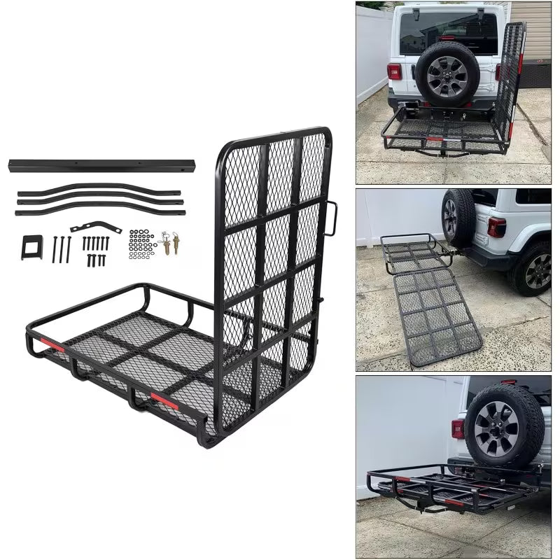 500 lbs Hitch Mount Wheelchair Carrier with Ramp Mobility Scooter
