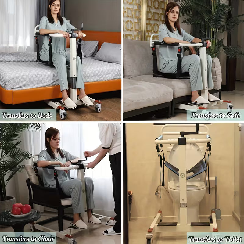 Patient Lift Transfer Chair, Patient Lift for Home, Car, Lightweight Bedside Bathroom Shower Chair, Patient Lift Aid