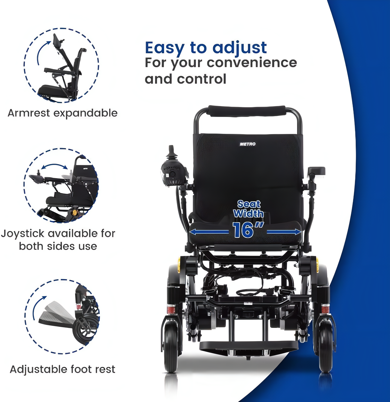 Lightweight Folding Electric Wheelchair