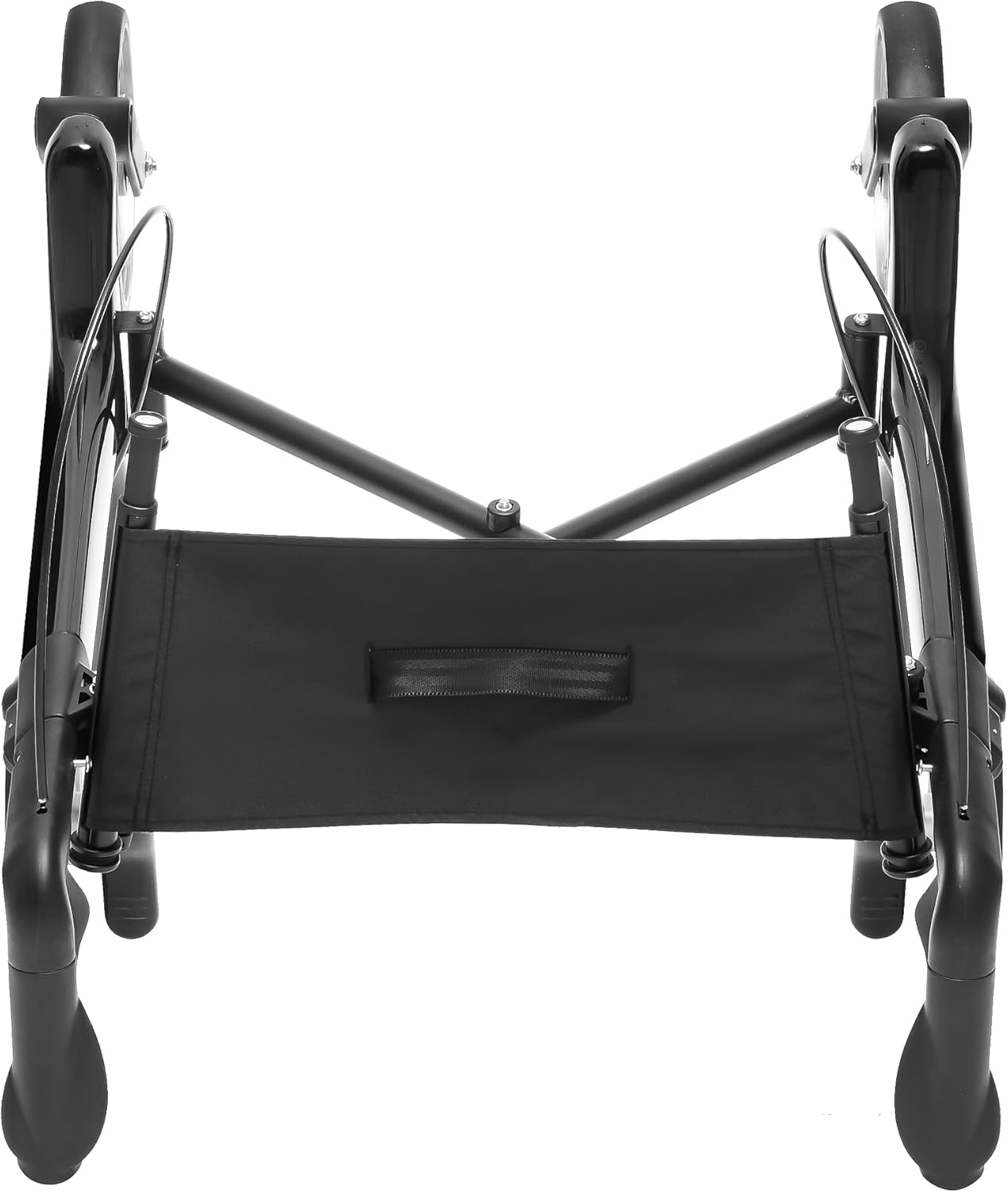 Ultralight Carbon Fiber Rollator Walkers for Seniors Lightweight at Only 12lbs, Folding Rolling Walker with Lowered Seat, Organizer Bag and 8'' Wheels
