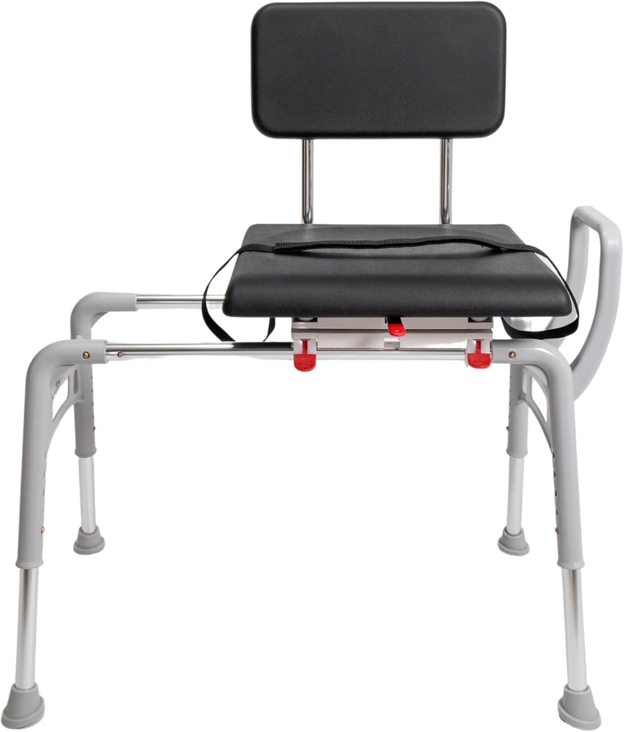 Padded Swivel Sliding Shower Chair & Transfer Bench, Height Adjustable, Heavy-Duty Capacity, for Safety Shower, for Elderly & Disabled