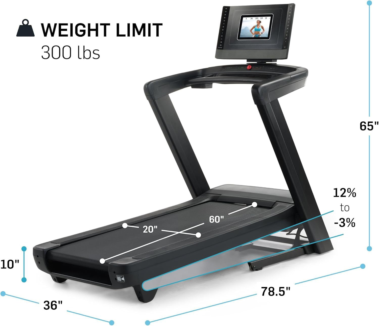 Premium Foldable Treadmills, Incline & Decline, iFit Enabled for Interactive Workouts, Subscription Recommended