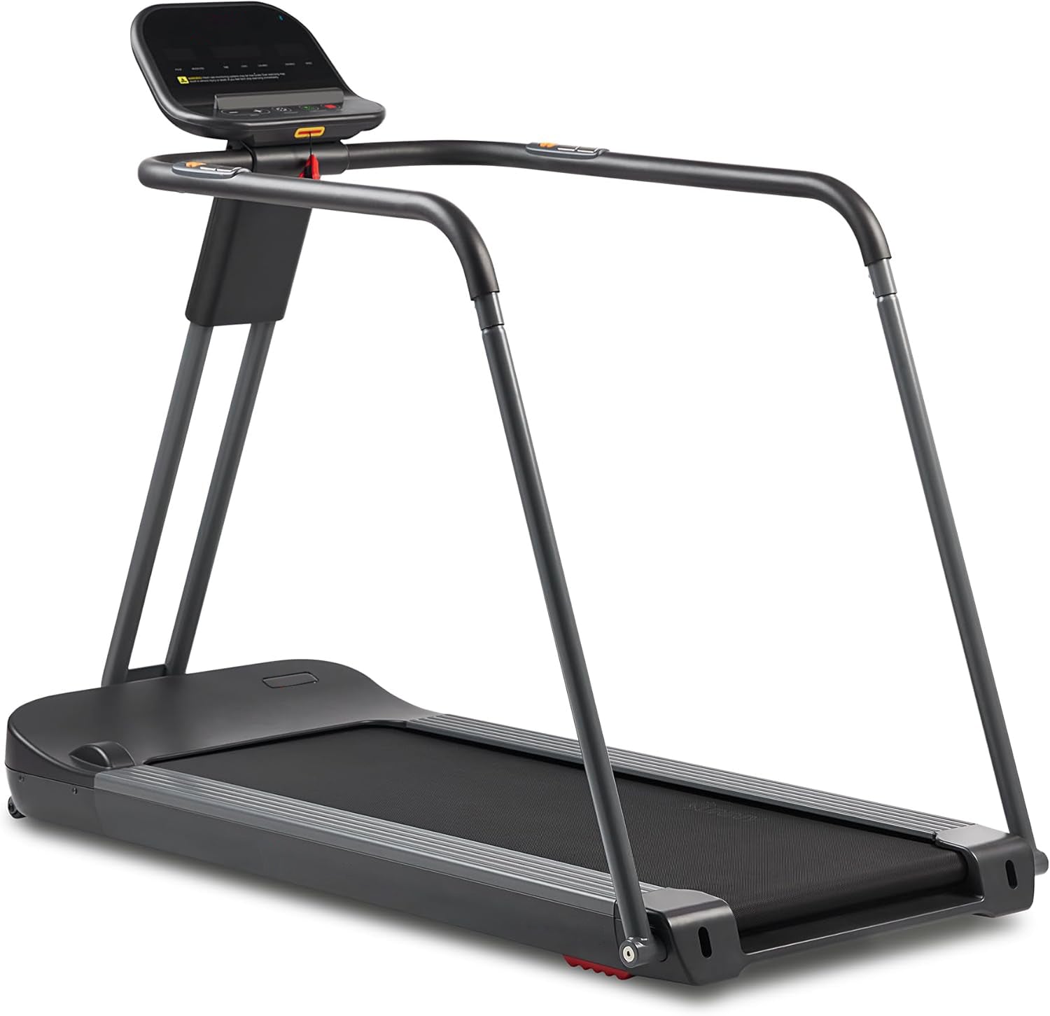 Endurance Cardio Running Walking Treadmill with Extended Safety Handrails, Wide Deck, Shock Absorption, Digital Monitor, Optional Free App Bluetooth Connection