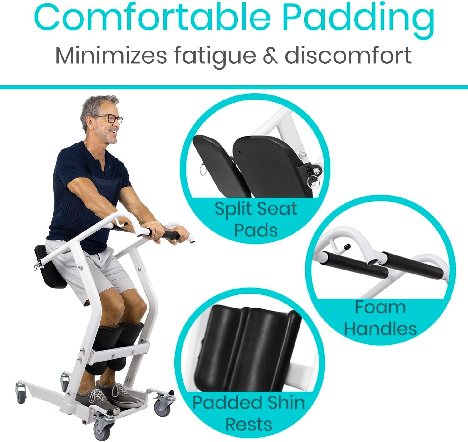 Mobility Sit to Stand Patient Lift for Handicapped - Stand Assist Lift Aid for Home Care Use