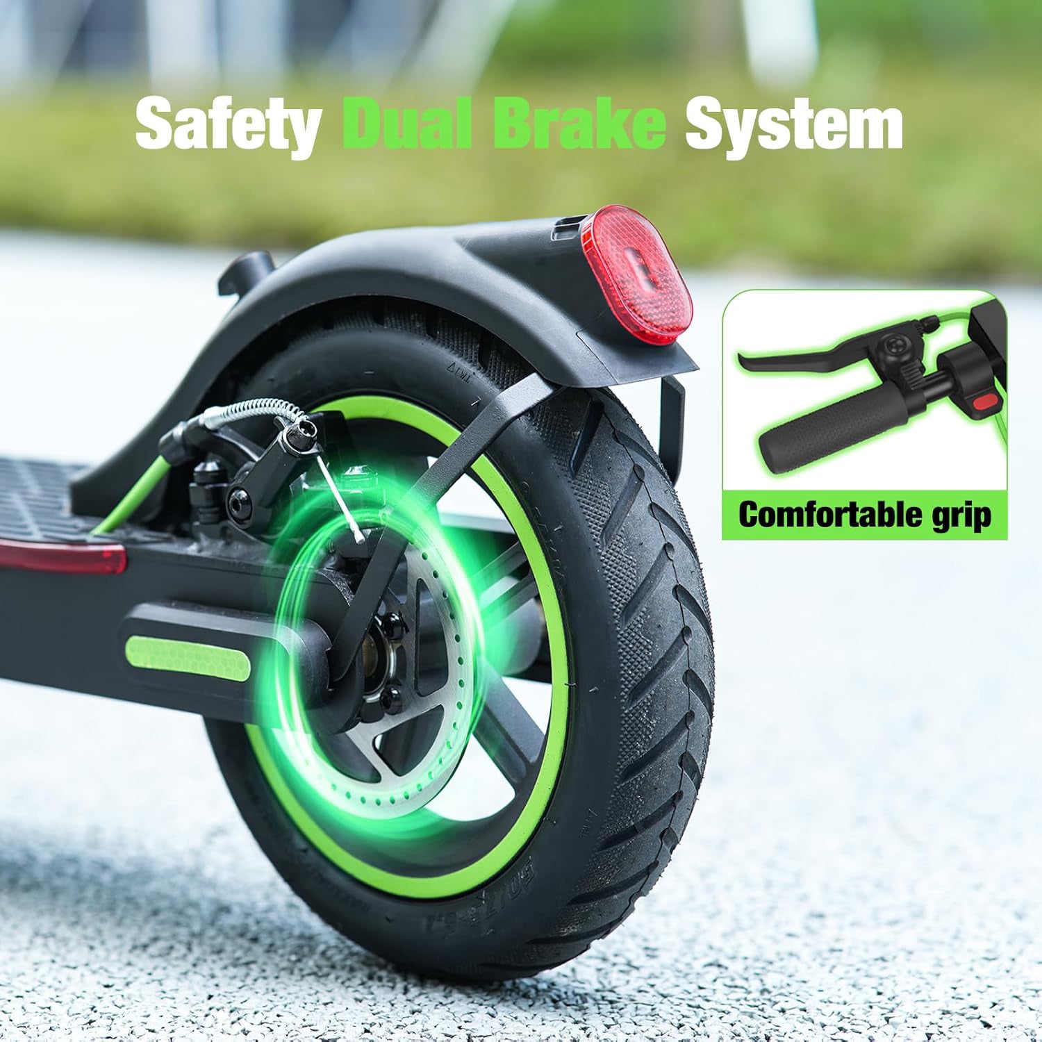 Electric Scooter Adults, 19 Miles Long Range, 19MPH Max Speed, 350W Motor Escooter for Adults Commuting, Foldable E-Scooter with Turn Signal & Dual Shock Absorbers