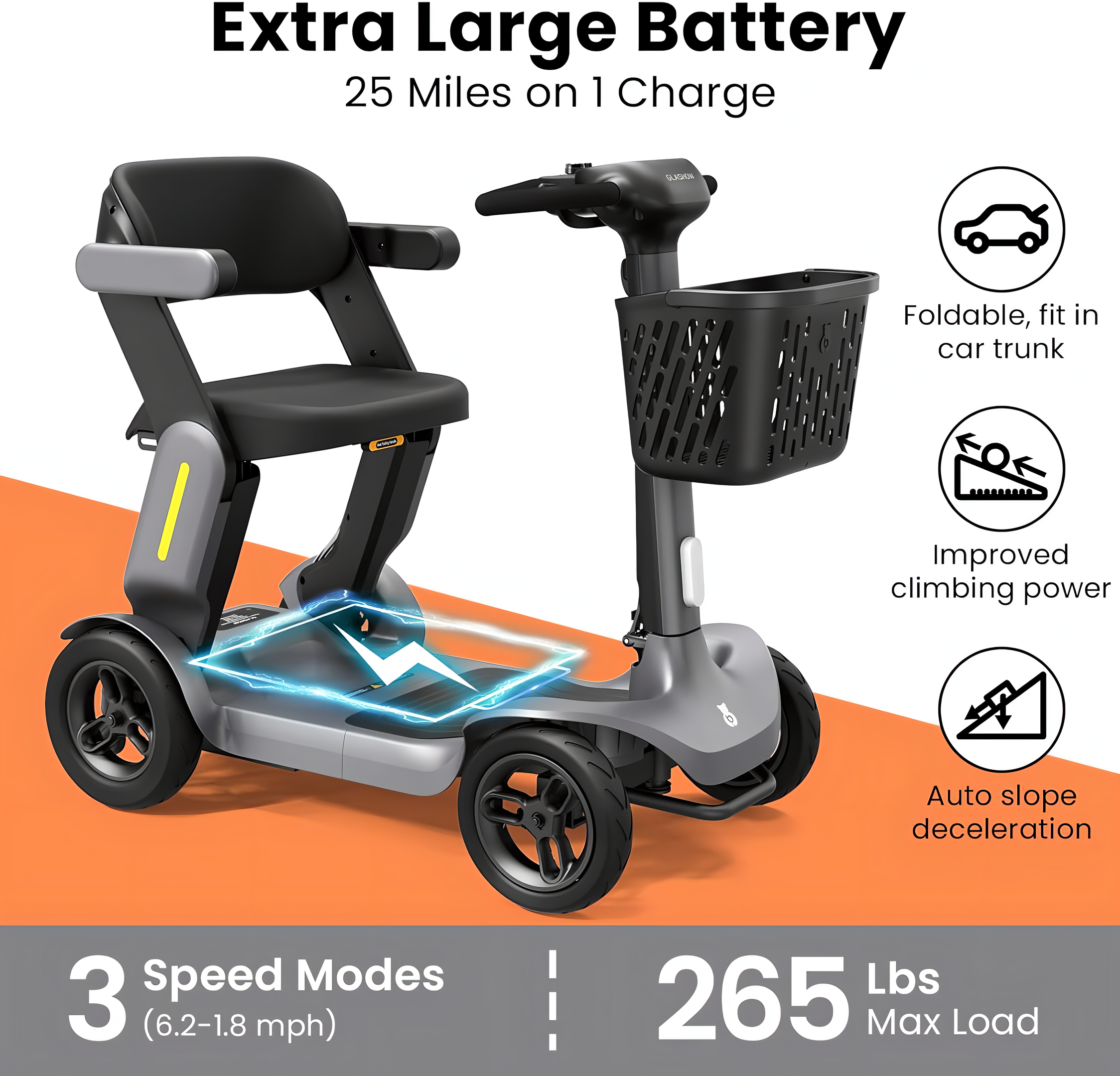 Foldable Mobility Scooter - Electric