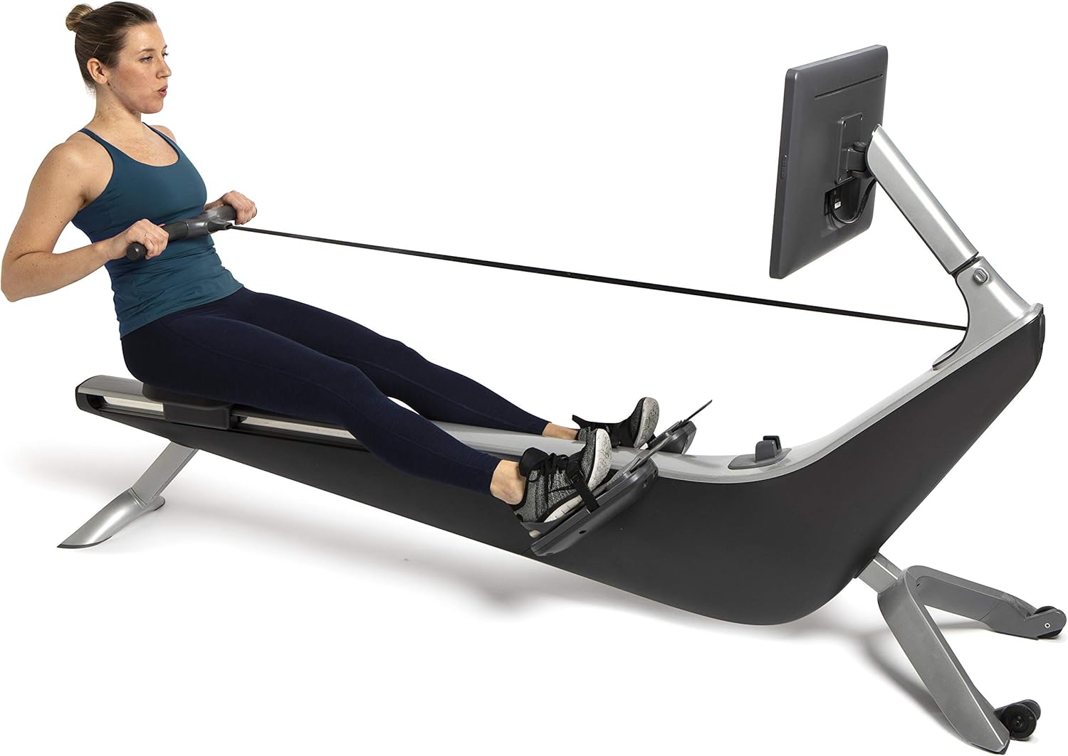 Pro Rowing Machine with Immersive 22" HD Rotating Screen - Stows Upright | Live and On-Demand at-Home Workouts, Membership Required