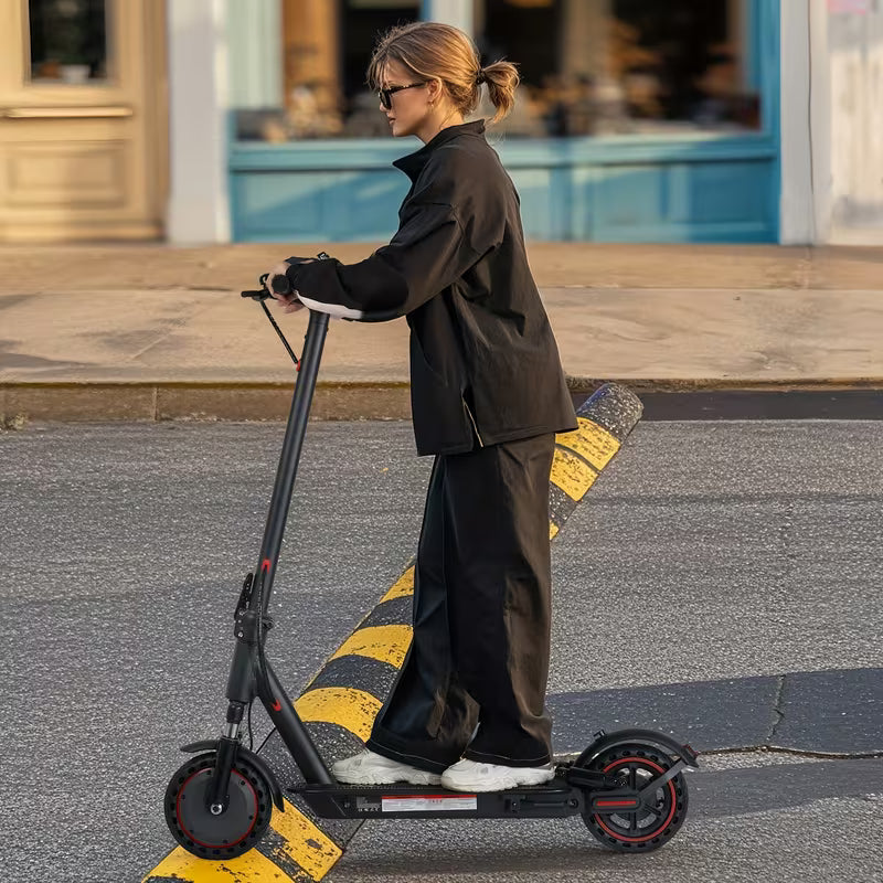 8.5"tire Electric Scooter, 300W Motor 10.4Ah Battery 19MPH Top Speed, 22 Miles Range MAX Load 264.55LB, Folding E-Scooter with Front And Rear Shock Absorption Dual Braking Dual Suspensio, Daily Transportation, Compact Design, Modern Mobility