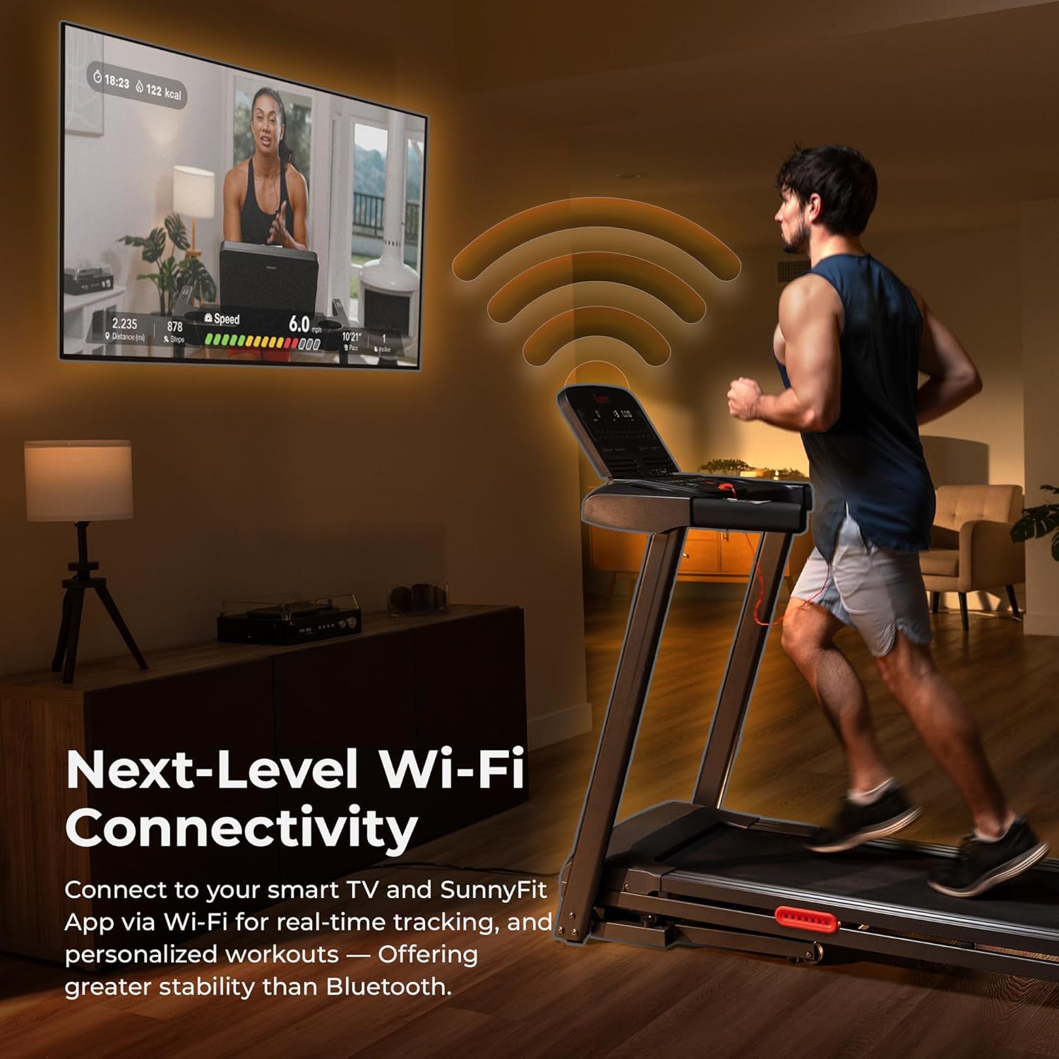 Smart WiFi Treadmills – Compact, Foldable, Portable, Under Desk & Incline Options (Manual & Auto), Brushless Motor, & Bluetooth  App, LED Display, Shock Absorption
