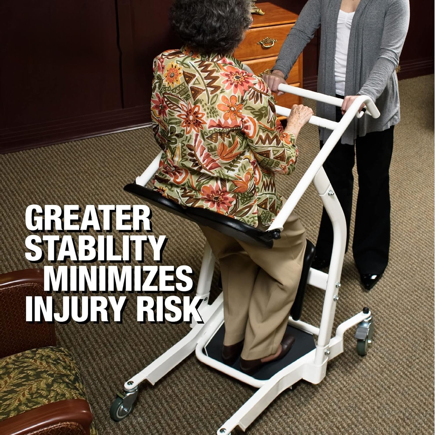 Lumex LF1600 Stand Assist, Sit to Stand Patient Lift for Elderly Seniors, Chair Transfer & Standing Support Aid