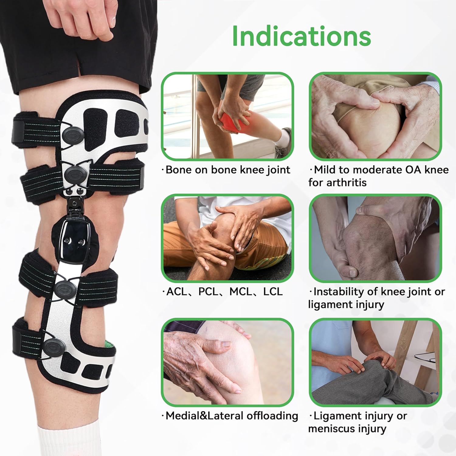OA Unloader Knee Brace for mild to Moderate Knee osteoarthritis Men & Women Orthopedic Solution for Knee Stability, Pain Relief