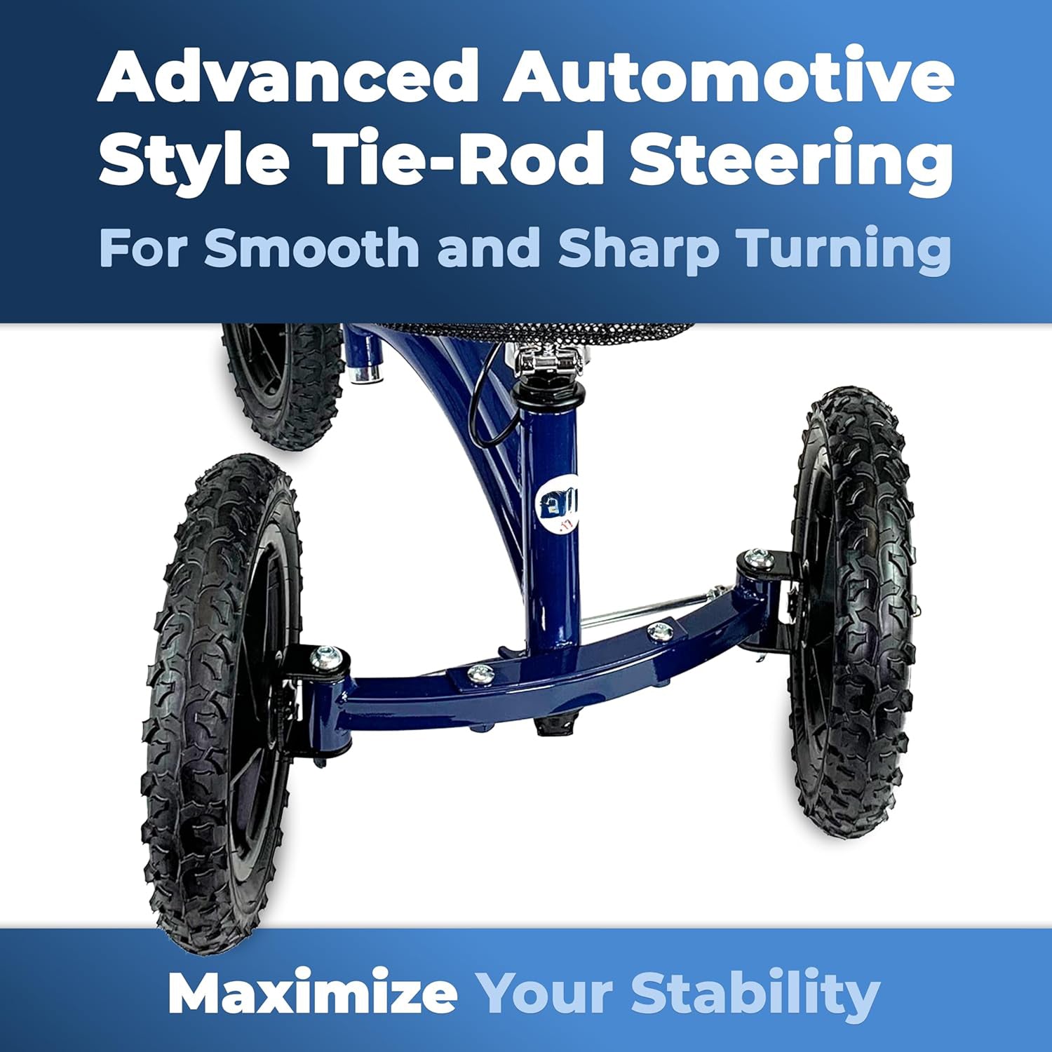 Steerable All Terrain Knee Scooter for Adults for Foot Surgery Heavy Duty Knee Walker for Broken Ankle Foot Injuries - Leg Recovery Scooter Best Knee Crutch Alternative
