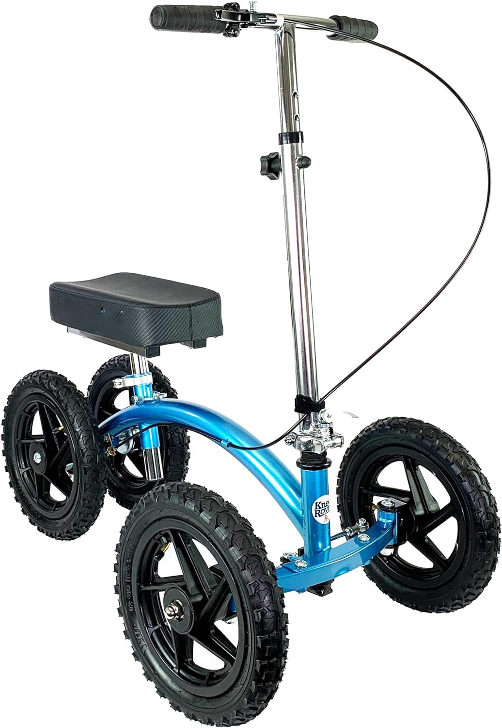 Quad All Terrain Knee Scooter for Adults for Foot Surgery Heavy Duty Knee Walker for Broken Ankle Foot Injuries Recovery - Leg Scooter Best Knee Crutch Alternative