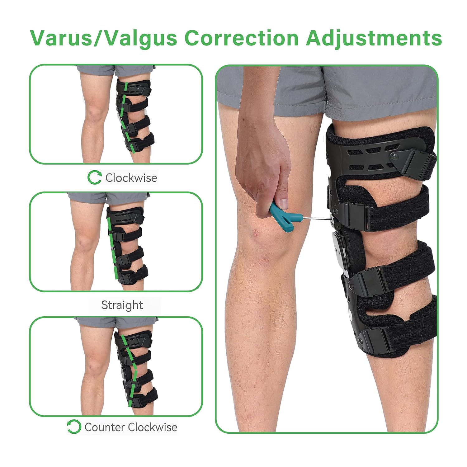 Lateral Unloader Knee Brace for Osteoarthritis, Arthritis Knee Pain Relief, Bone on Bone Joint Degeneration Offloader