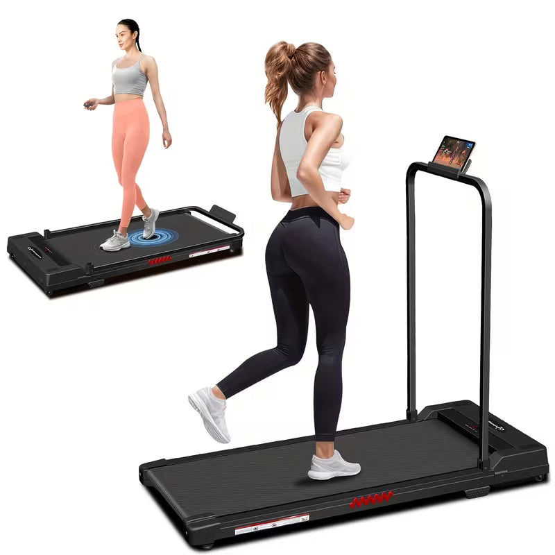 Portable Electric Treadmills for Factories, Space-Efficient Indoor Foldable Treadmills for Home Use, Without Battery
