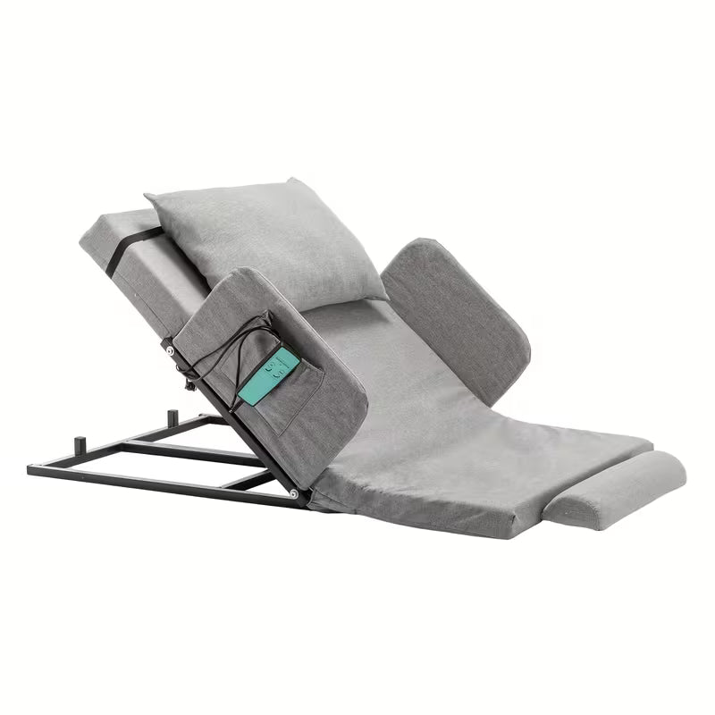 Adjustable Bed Backrest With Safety Rails - 300 Lbs 4-68° Lift Range