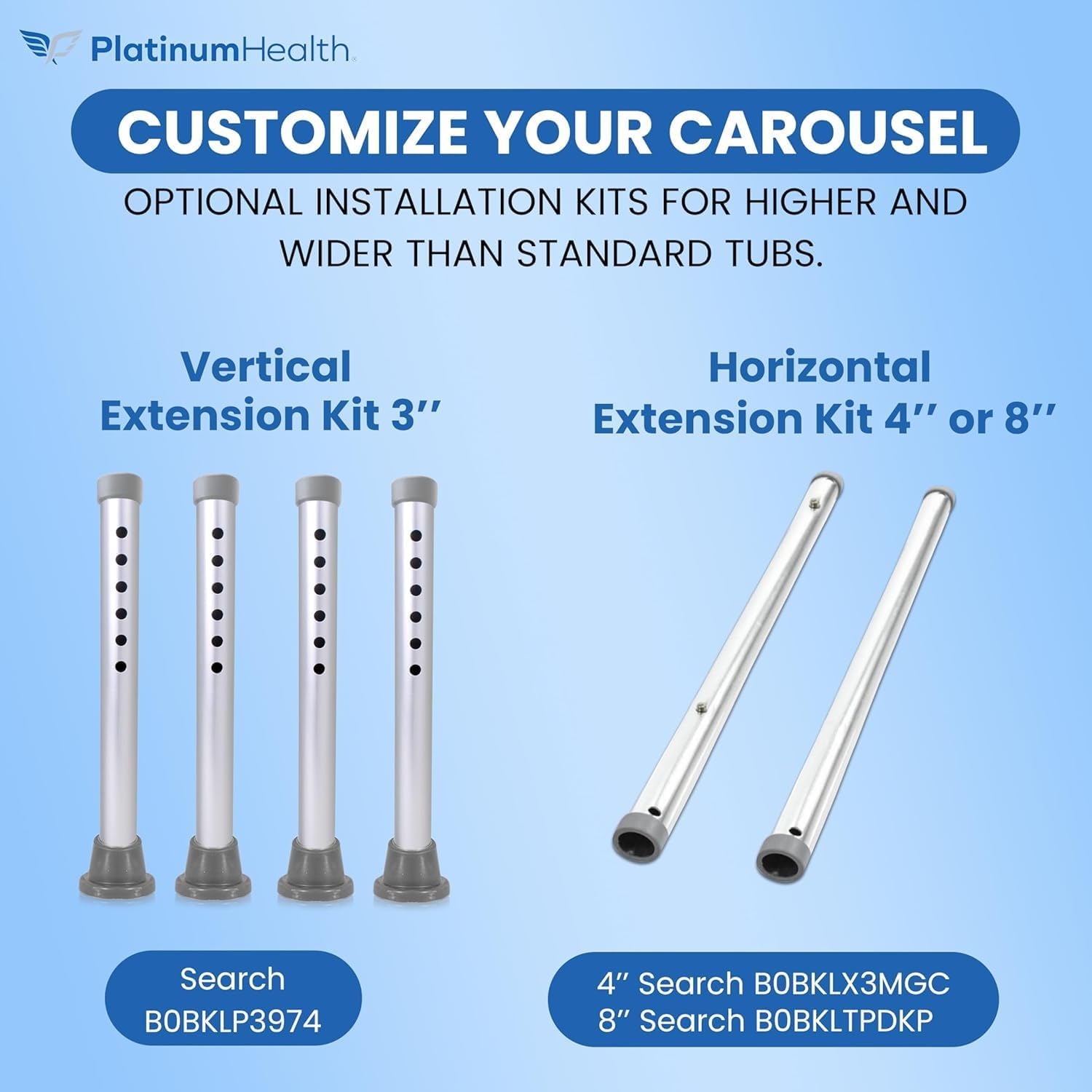 Carousel Sliding Shower Chair Tub Transfer Bench with Swivel Seat, Premium Padded, Pivoting Arms, Adjustable Space Saving Design for Tubs, Inside Shower, for Handicap & Seniors, Blue